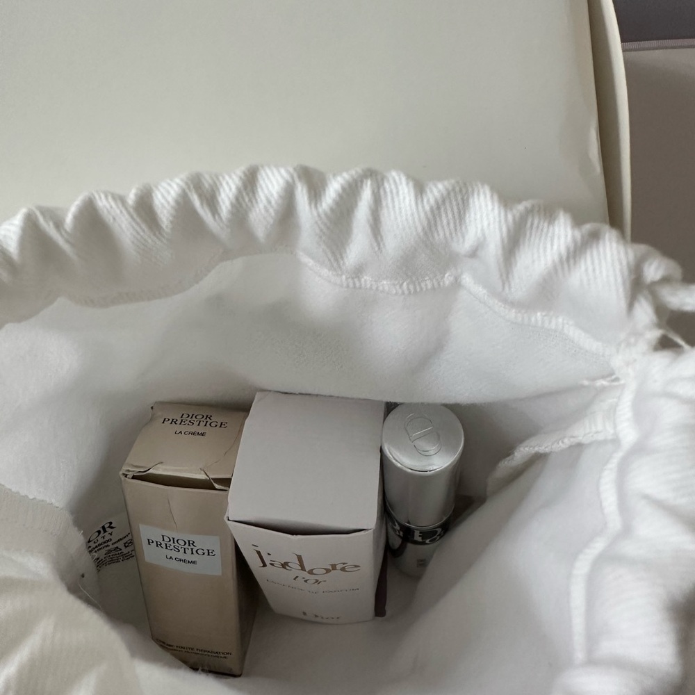 Dior Prestige, Mascara and J'adore Joy Mini Set in White Pouch
